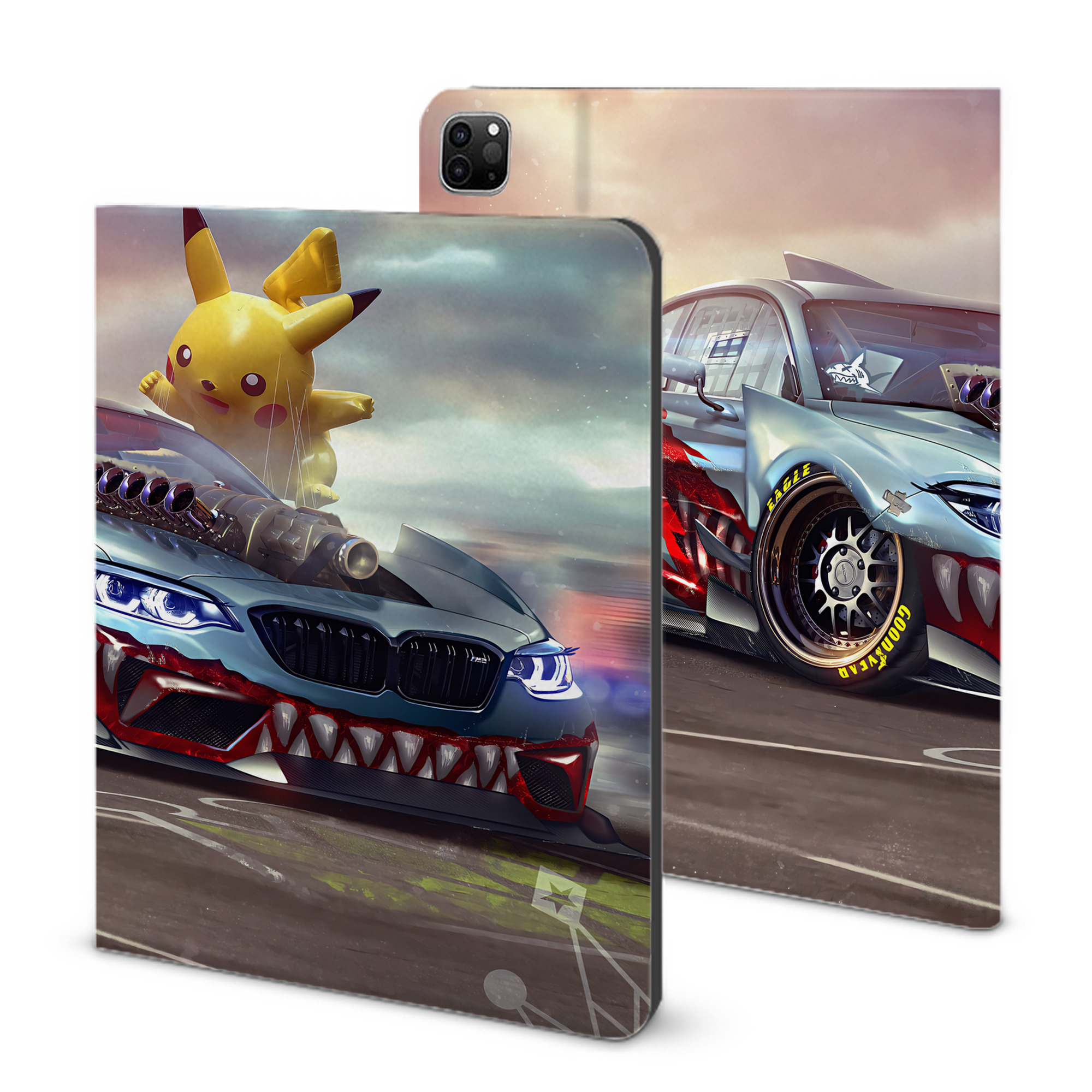 （画像用） ポケットモンスター Pokémon IPad ケース ブック型 PUレザー TPU 耐衝撃 軽量 薄型 ペン収納なし 全面保護 IPad 各モデル対応